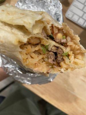 Carne asada Regular Burrito