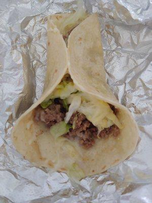 Beef taco