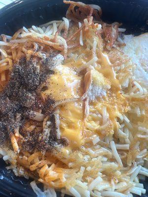 Has brown Egg & Cheese Hashbrown Bowl