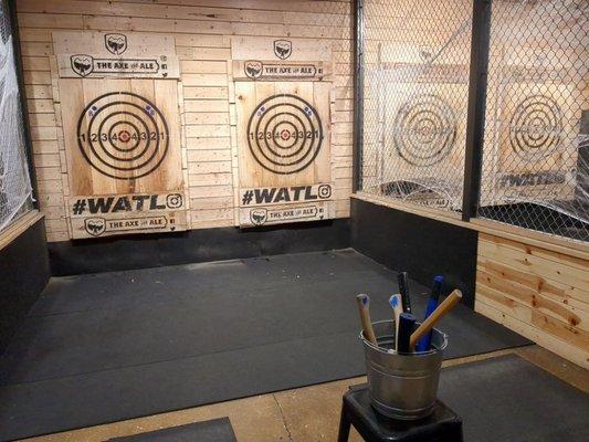 axe throwing fun!