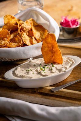 Rustic Chip Dip -
house-made, sour cream, onion, herbs, chips