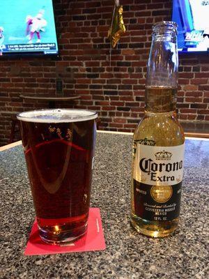 $6 corona and $7 Sam Adams winter draft.