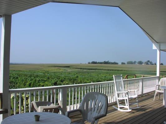 our 30 mile view from the deck, picture yourself here and relax