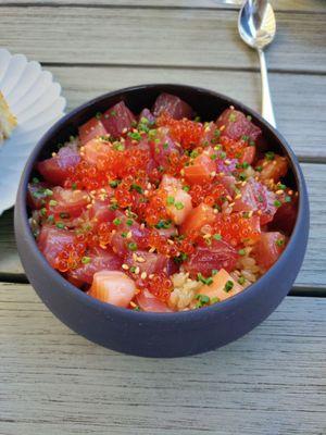 Tuna and salmon chirachi bowl