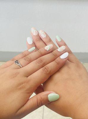 Pastel Gel Nail Manicure (Artist: Nancy)