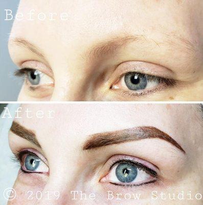 Powder brows and permanent eyeliner