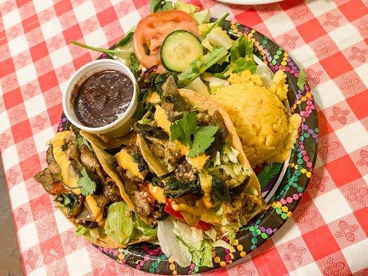 Vegan Taco Platter Dinner