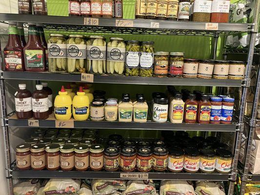 Gourmet condiments including many local brands made right here in Chicago!