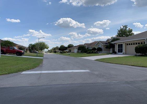 A street in TBGCC. Soon to be repaved