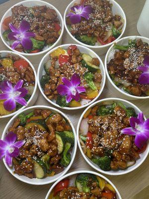 Catering Teriyaki bowls