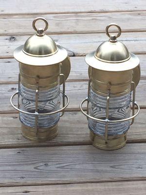 Handcrafted solid brass Cape Cod Nautical Wall Lanterns. Made on Cape Cod by Cape Cod Lanterns!