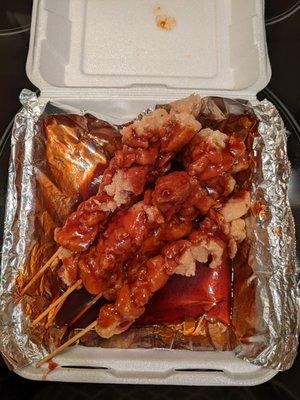 Delivery: #22 Chicken Skewers for $11.95.