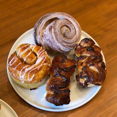 Sticky Bun, Morning Bun, 2 Mini Chocolate Babkas