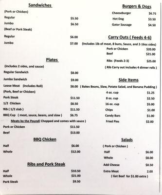 Updated menu (1of 2)