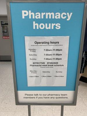 Pharmacy hours