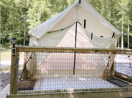 Glamping tent