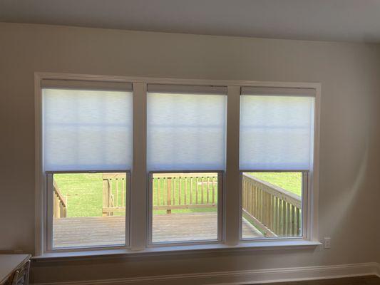 Graber light filtering roller shades with ultralight cordless lift and minimal light gaps