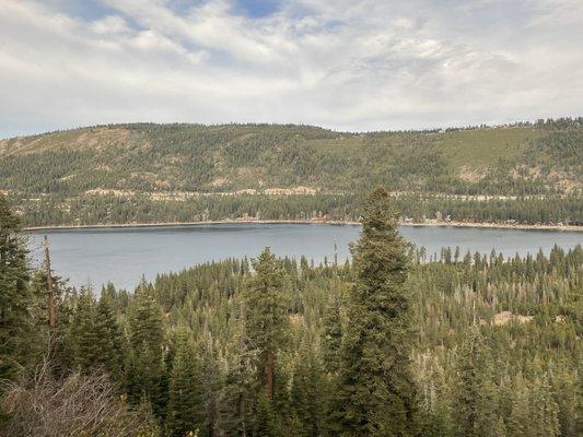 Donner Lake as seen from the California Zephyr