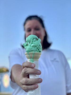 Mint chocolate chip -- Cammie's