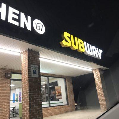 Outside of Subway