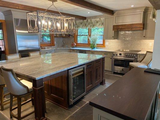 Lake George, Zarrillo's walnut and painted cabinets