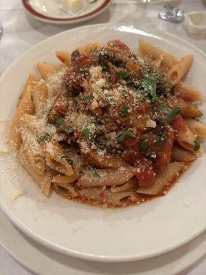 Penne and Mushrooms