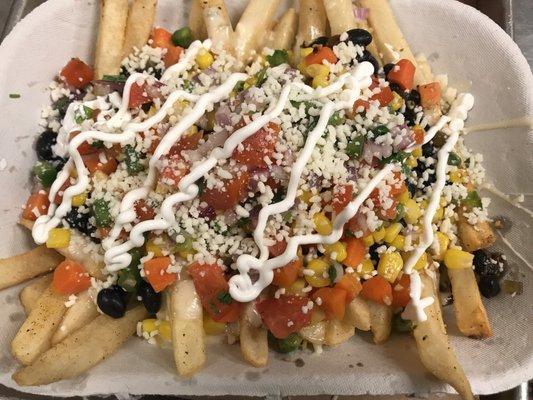 Awesome Vegetarian Loaded Fries