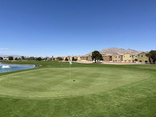 Phenomenal green. PGA Tour quality. Highly recommend this course if you're not a great putter, you'll sink putts all day long.