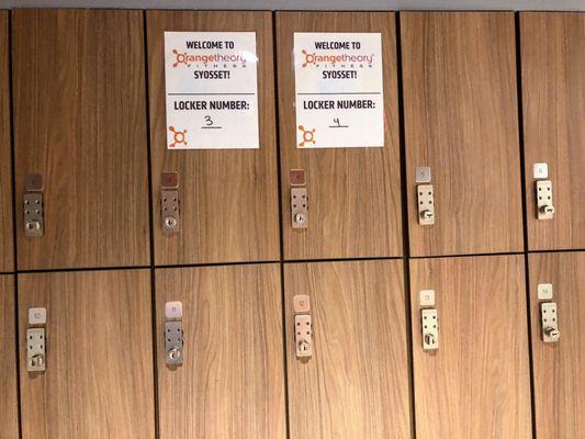 Lockers for your storage items