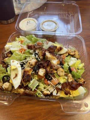 Cobb Salad sub blue cheese with parm (to go) (07/07/23)