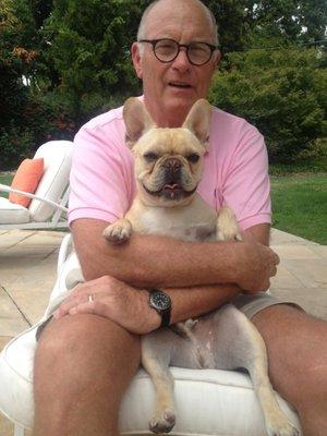 Dave with his AMAZING dog, Melky!