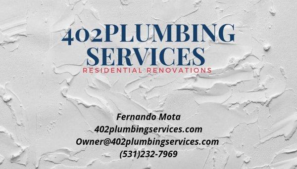 402PLUMBING SERVICES has your Plumbing Solutions!