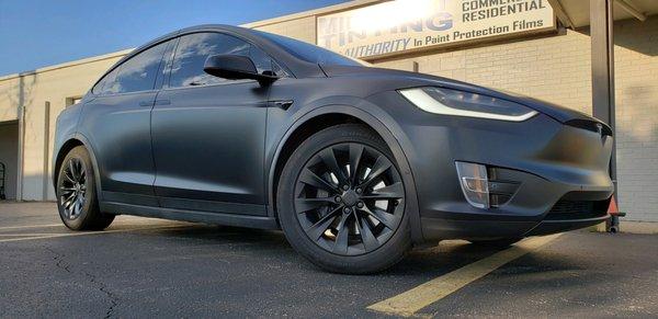 2019 Tesla Model X PPF: Stealth matted out