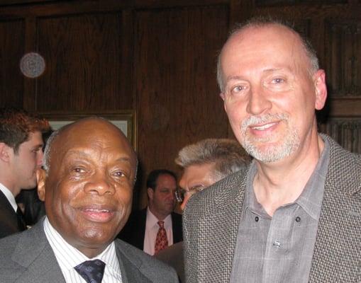 Dr. B with Willie Brown