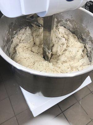 About 80 pounds of dough coming soon!