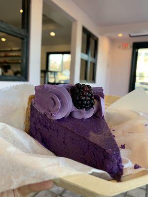 Ube cheesecake