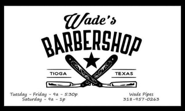 Wade's Barber Shop in Tioga, TX