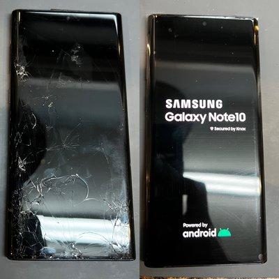 Samsung Galaxy Note 10 cracked screen replacement