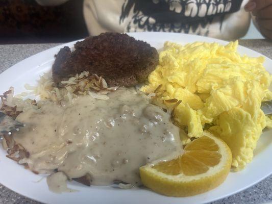 Hamburger steak.