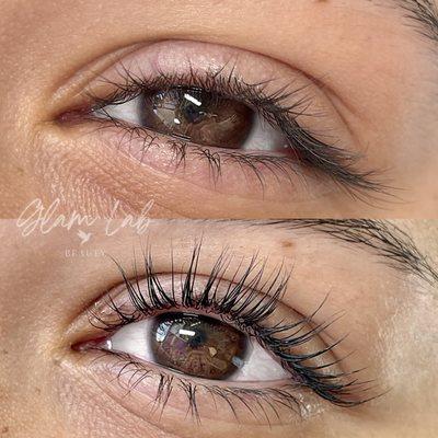 lash lift and tint