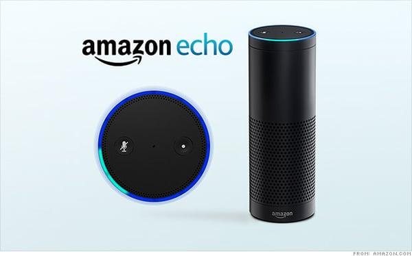 Amazon Echo, Alexa, the voice controlled speaker.