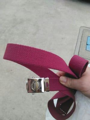 Fashion Ave - Burgundy belt and buckle $6.50 out the door.