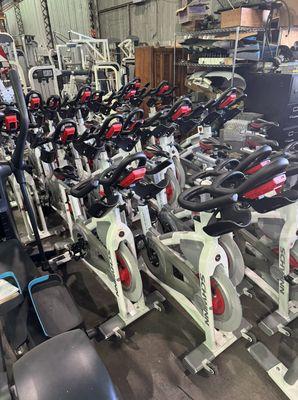 Spin bikes, single bike or a whole room full.