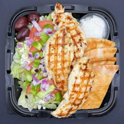 Open Chicken Souvlaki