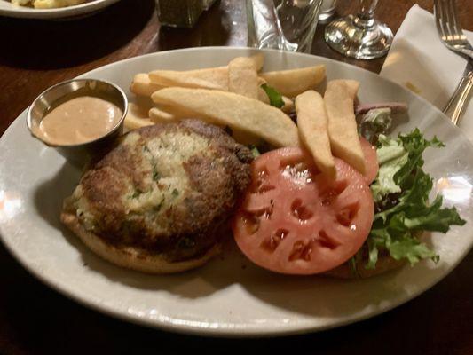 Cod Fish Burger w/Steak Fries.     6.9.24