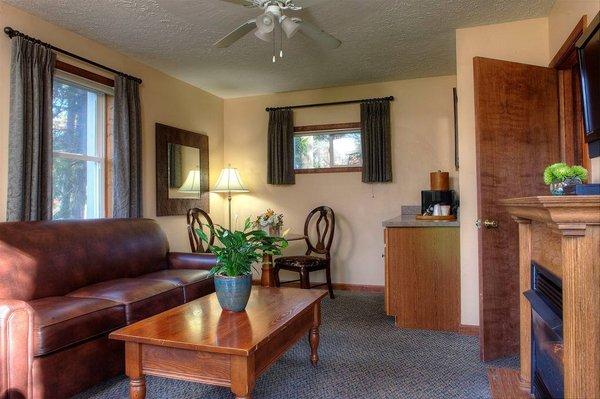 Inside Individual Cottage - Living Room Area