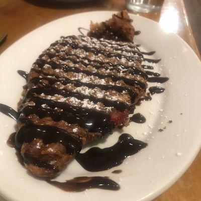 Nutella Croissant Panini ($7) -- At Tabletop Games Cafe on Saturday, 5 March 2022