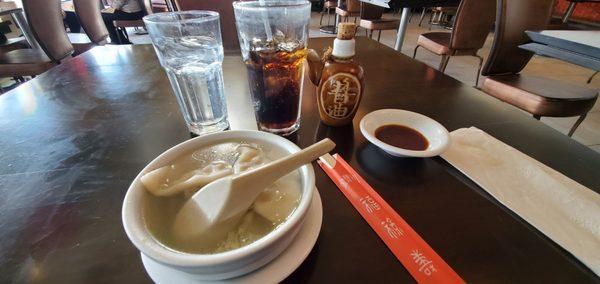 Beef dumpling soup