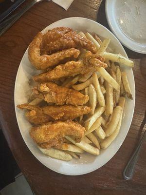 Hot Chicken Tenders with Fries