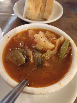 Homemade soup & bread